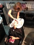 Lorelei Shellist image consultant getting hair colored at Dry Cuts - How to match your roots to your ends.