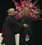 Arianna Huffington with Dr. Ron Hulnick Ph.D. at USM Graduation
