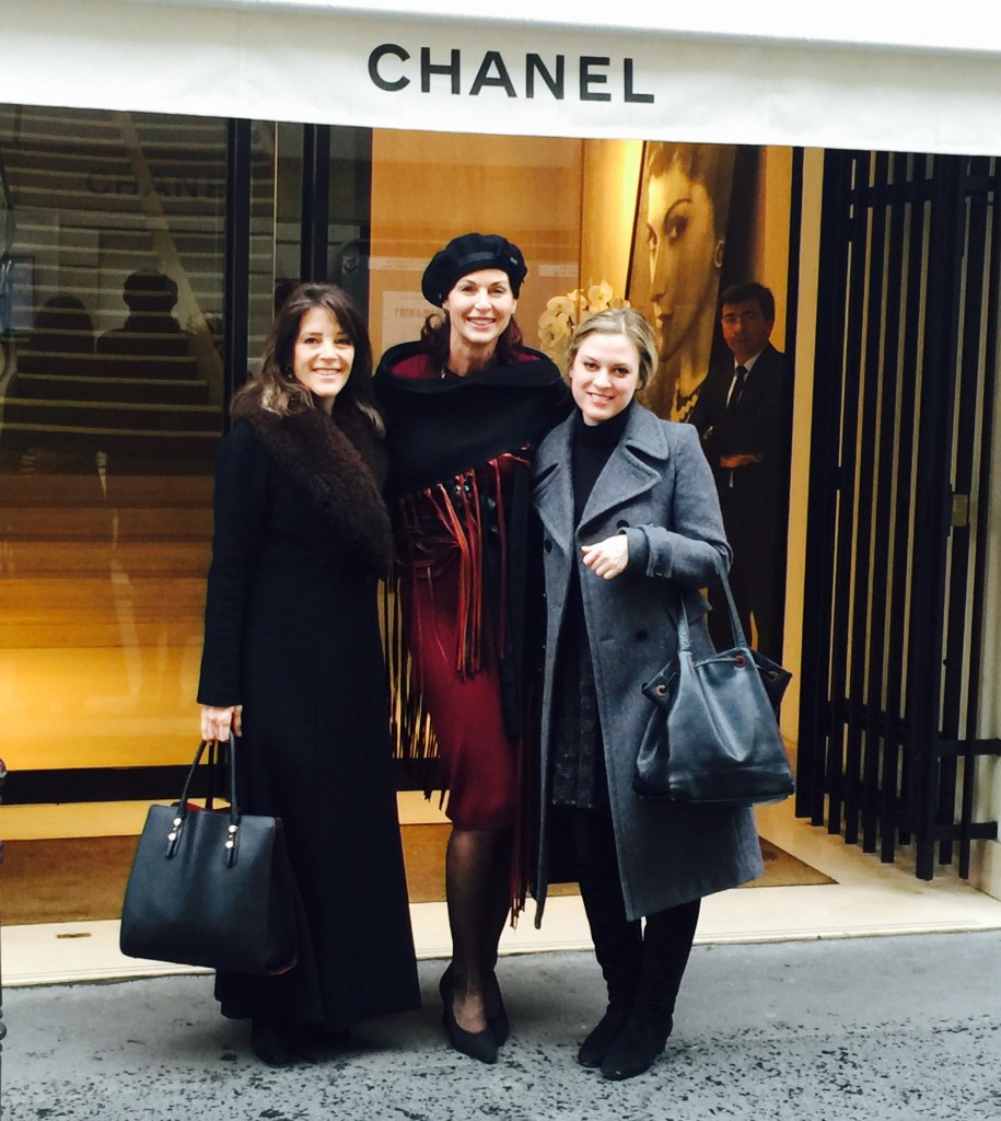 Marianne Williamson, Lorelei Shellist, India, at Chanel in Paris